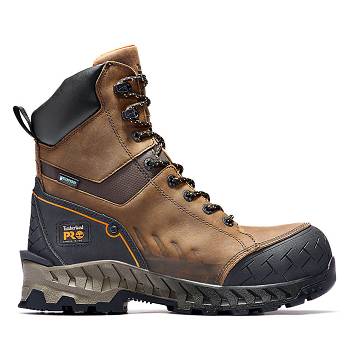 Timberland Férfi PRO Work Summit 8-Inch Composite-Toe Vízálló Bakancs Barna